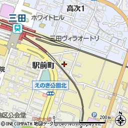 兵庫県三田市駅前町10周辺の地図