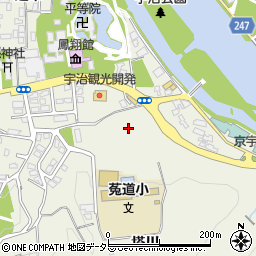 京都府宇治市宇治塔川周辺の地図