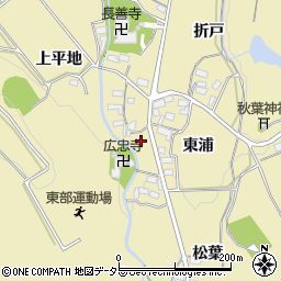 愛知県岡崎市桑谷町堀切周辺の地図