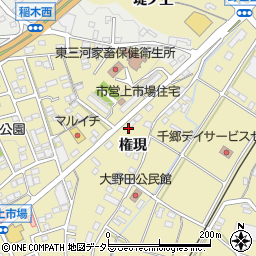 愛知県新城市野田権現22-4周辺の地図