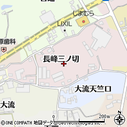 愛知県常滑市長峰三ノ切周辺の地図