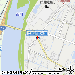 仁豊野橋東詰周辺の地図