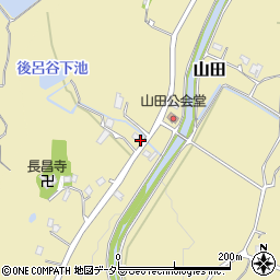 兵庫県三田市山田658周辺の地図