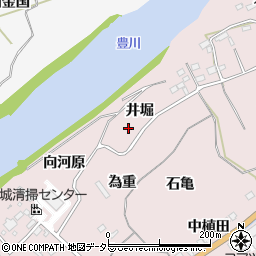 愛知県新城市庭野井堀周辺の地図