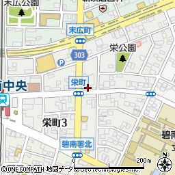 愛知県碧南市栄町周辺の地図