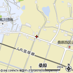 兵庫県三田市桑原74周辺の地図