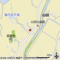 兵庫県三田市山田97周辺の地図