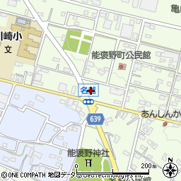 ファミリーマート亀山能褒野店周辺の地図