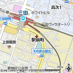 兵庫県三田市駅前町9周辺の地図