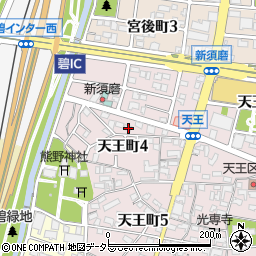 愛知県碧南市天王町4丁目10周辺の地図