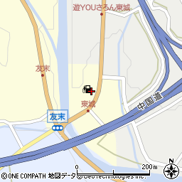 広島県庄原市東城町川西225周辺の地図