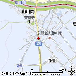 愛知県幸田町（額田郡）永野（畑間）周辺の地図