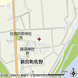 兵庫県たつの市新宮町佐野周辺の地図
