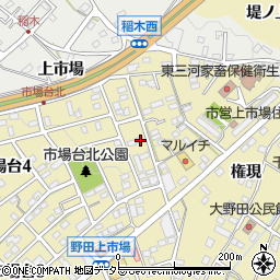愛知県新城市市場台1丁目5-18周辺の地図
