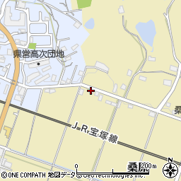 兵庫県三田市桑原43周辺の地図