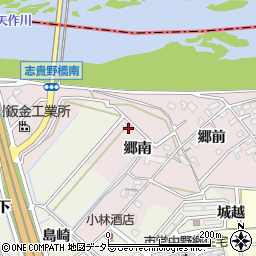 愛知県西尾市志貴野町周辺の地図