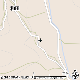 岡山県加賀郡吉備中央町和田254周辺の地図