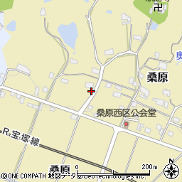 兵庫県三田市桑原729周辺の地図