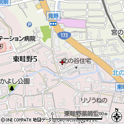 兵庫県川西市東畦野5丁目5周辺の地図