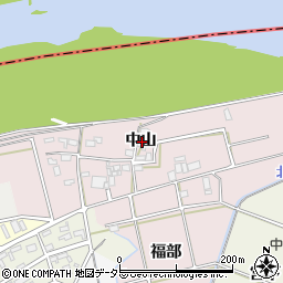 愛知県西尾市志貴野町中山周辺の地図