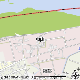 愛知県西尾市志貴野町（中山）周辺の地図