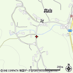 大阪府豊能郡豊能町高山659-1周辺の地図