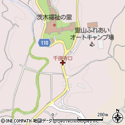 千提寺口周辺の地図