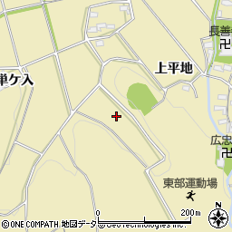 愛知県岡崎市桑谷町平田ケ入周辺の地図