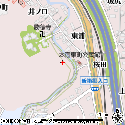 愛知県岡崎市本宿町海道周辺の地図