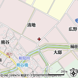 愛知県額田郡幸田町高力清地19周辺の地図