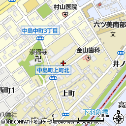愛知県岡崎市中島町カラムシ周辺の地図