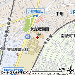 京都府宇治市小倉町（西畑）周辺の地図