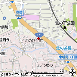 兵庫県川西市東畦野5丁目3周辺の地図