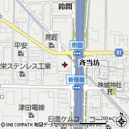 セブンイレブン久御山市田店周辺の地図