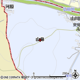 愛知県額田郡幸田町永野山鼻周辺の地図