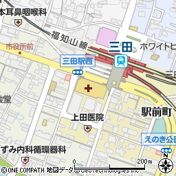 三田市まちづくり協働センター周辺の地図