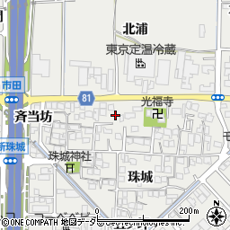 京都府久世郡久御山町市田和気35周辺の地図