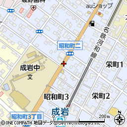 愛知県半田市昭和町周辺の地図