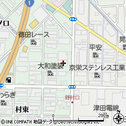 京都府久世郡久御山町野村村東190周辺の地図