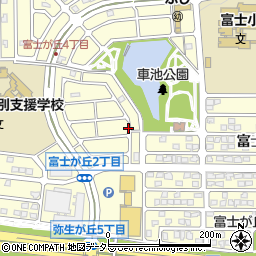 兵庫県三田市富士が丘2丁目周辺の地図