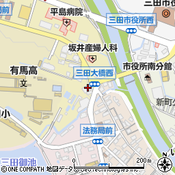 兵庫県信用組合三田支店周辺の地図