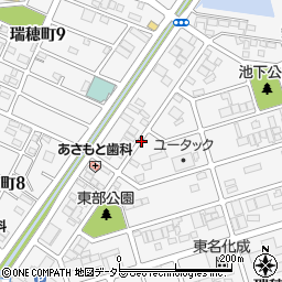 愛知県半田市瑞穂町周辺の地図