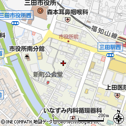 兵庫県三田市中央町7周辺の地図