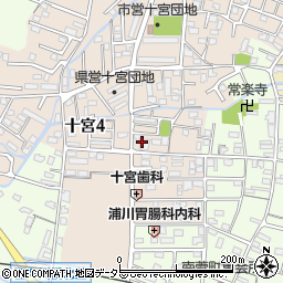 磯津電化センター　十宮店周辺の地図