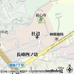 愛知県常滑市社辺周辺の地図