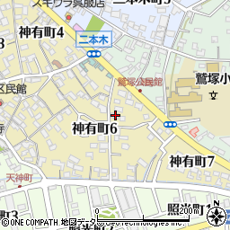 愛知県碧南市神有町6丁目22周辺の地図