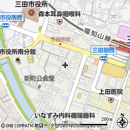 兵庫県三田市中央町8周辺の地図