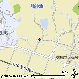 兵庫県三田市桑原736周辺の地図