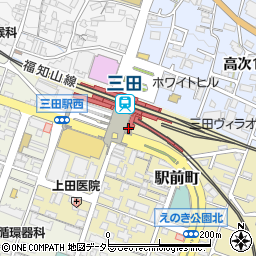 三田警察署三田駅前交番周辺の地図