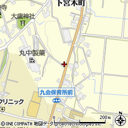 兵庫県加西市下宮木町524周辺の地図